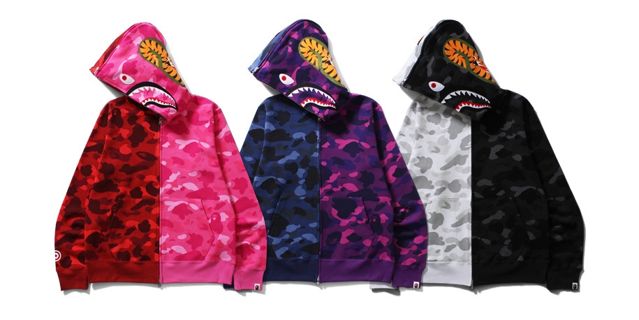 軍事潮流大老 Bape 迷彩連環發,全新鯊魚頭連帽外套今年「這樣」穿最兇!