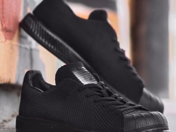 今年春季必備的編織質感！adidas Superstar Bounce Primeknit 推出全黑配色！