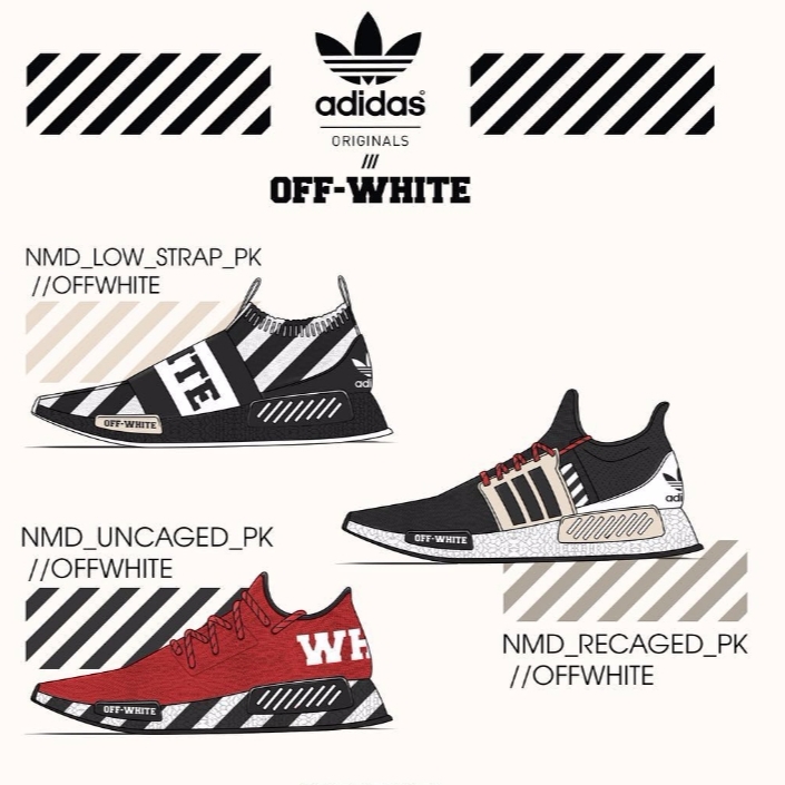 真的假的啦！OFF-WHITE X ADIDAS？國外球鞋頭先幫你設計出來