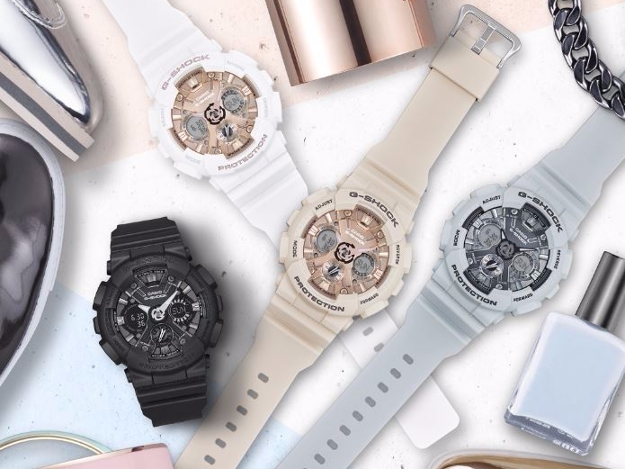 G-SHOCK S Series 2017全新系列 GMA-S120MF MONOTONE STYLE混搭金屬感錶盤 打造潮流時尚風