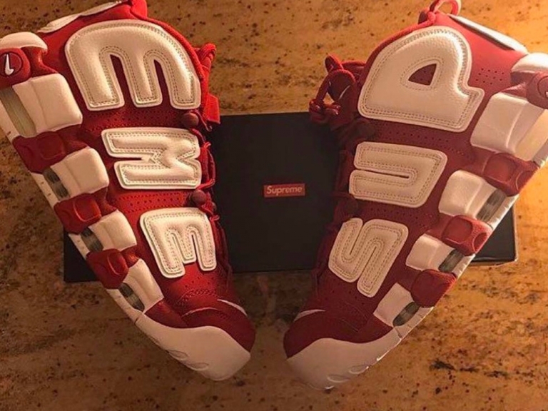 保安 怎麼又是 Supreme！ Supreme x Nike Air More Uptempo 新配色搶先看