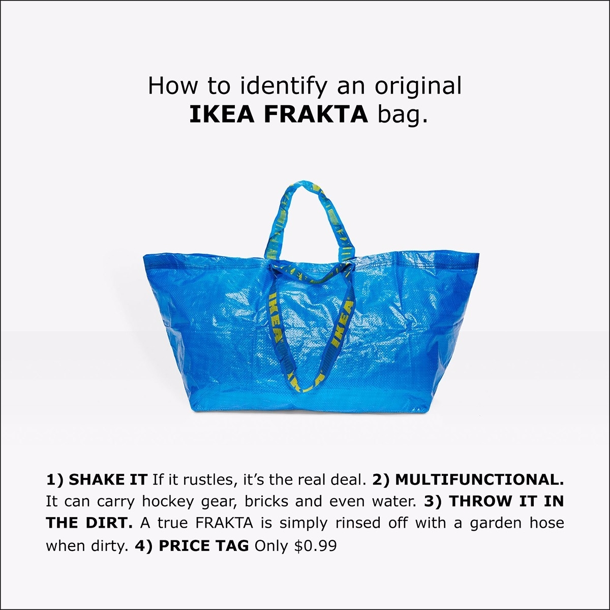 IKEA 如何幽默回應時尚大牌的「致敬」包款？「我們教你分辨正版的 IKEA 袋子」！