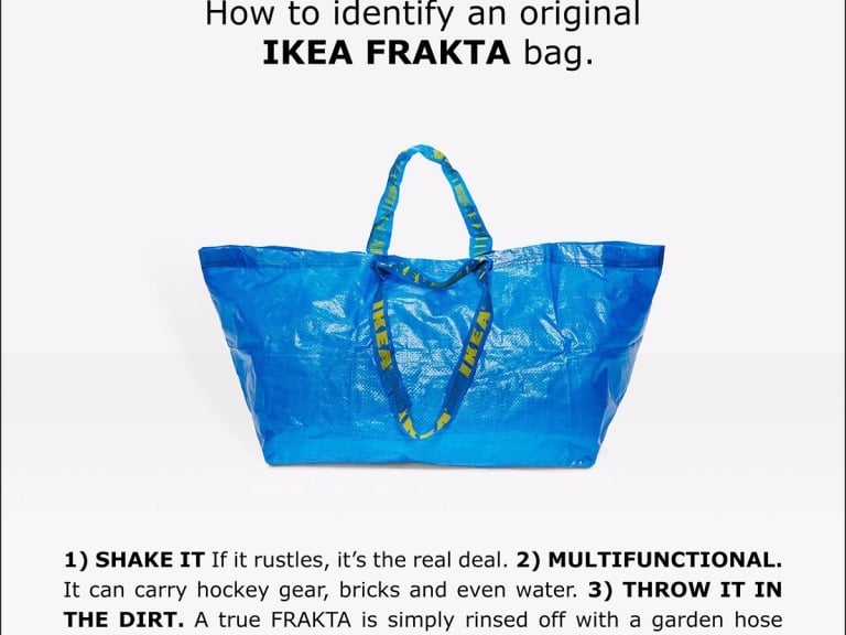 IKEA 如何幽默回應時尚大牌的「致敬」包款？「我們教你分辨正版的 IKEA 袋子」！