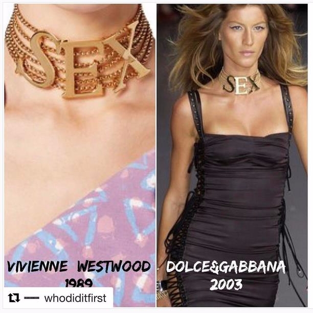 Dolce & Gabbana 承認抄襲Vivienne Westwood，同時又“質疑” CHANEL 抄襲自己