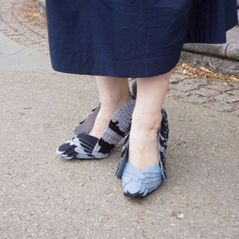 日本這位藝術家穿上這雙「鴿鞋」 創造鞋子新趨勢