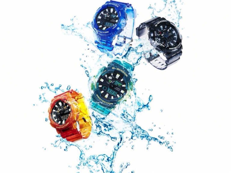 CASIO G-SHOCK & BABY-G迎夏新設計 漸層透色視覺沁涼 G-SHOCK G-LIDE潮汐資訊、溫度感測機能 世界頂級衝浪選手心中首選