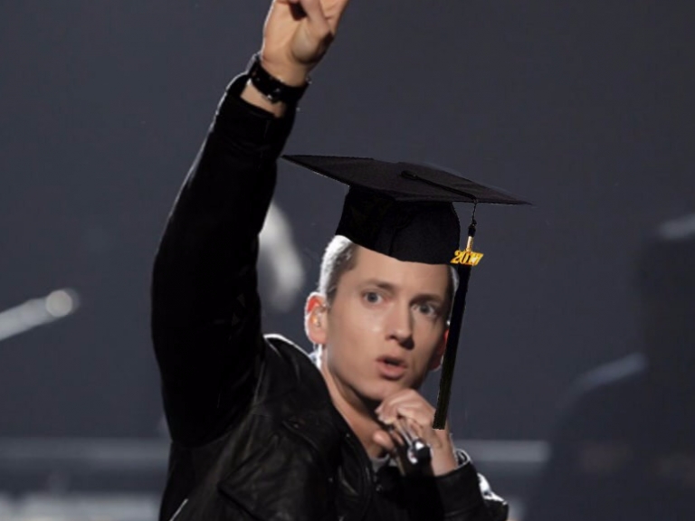Eminem 為美國一高中畢業典禮送上祝福