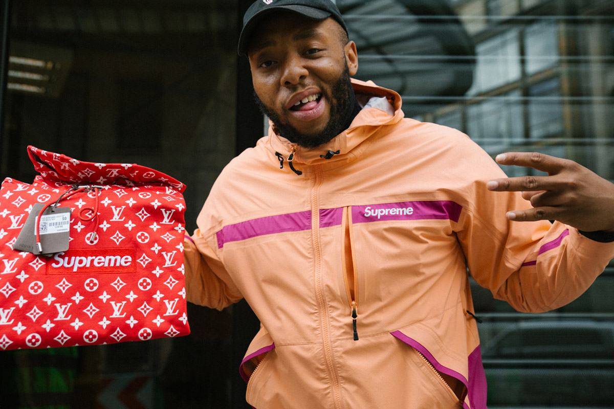 Louis Vuitton x Supreme 巴黎發售現場,潮流人士爭奇鬥艷