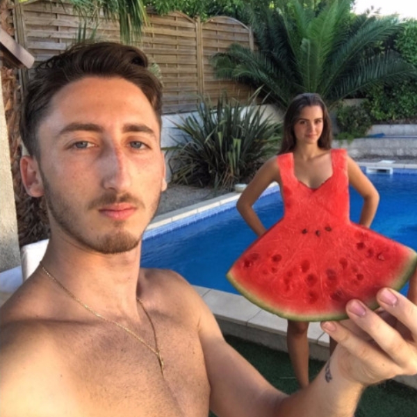 Instagram 新玩法！夏天最性感的「西瓜洋裝」　國外網友超瘋玩！