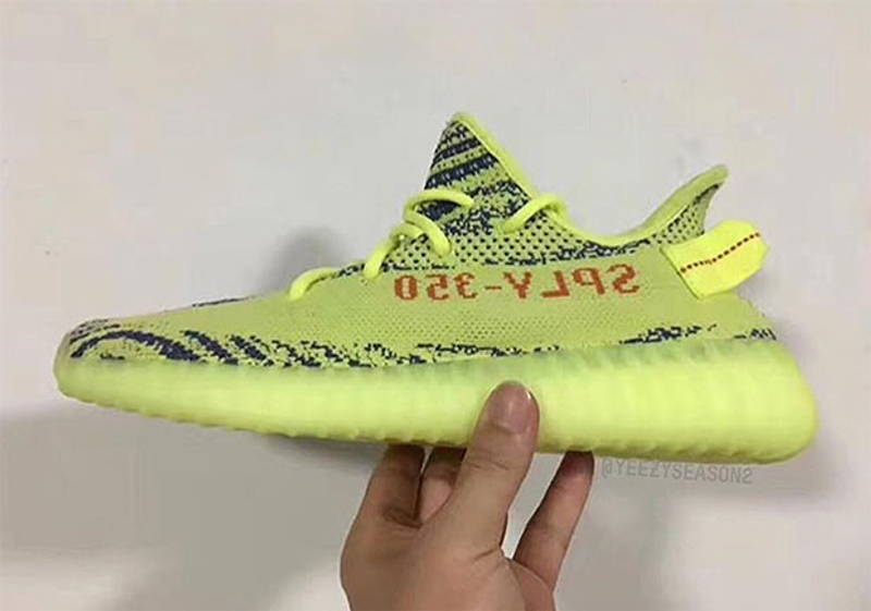 yellow and blue yeezy 350