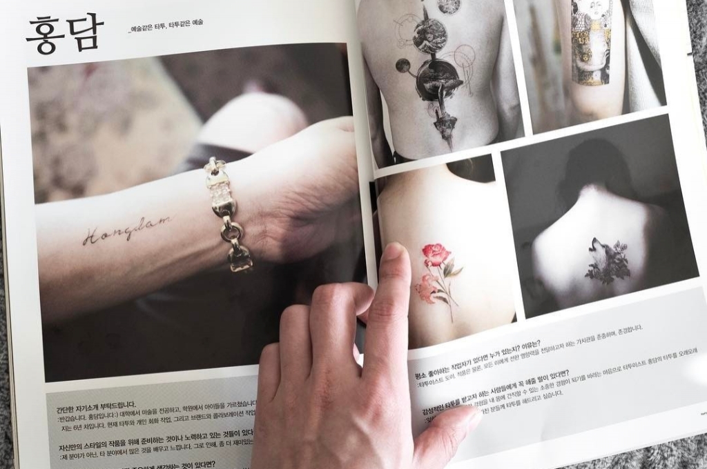 南韓刺青藝術家 Hongdam，充滿清新感的微刺青！