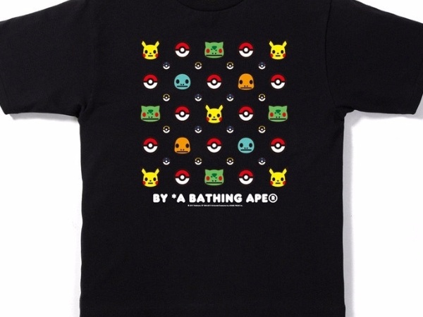 BAPE 與《Pokémon》推出聯乘 T-Shirt 系列