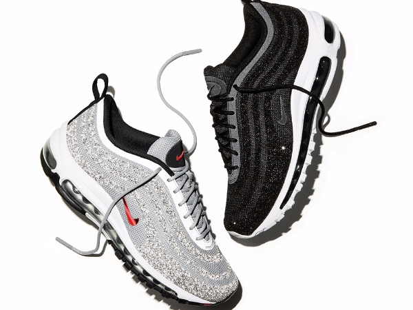 這雙 Nike Air Max 97 居然要價 400 美金，原來是鑲上滿滿的施華洛世奇水鑽！