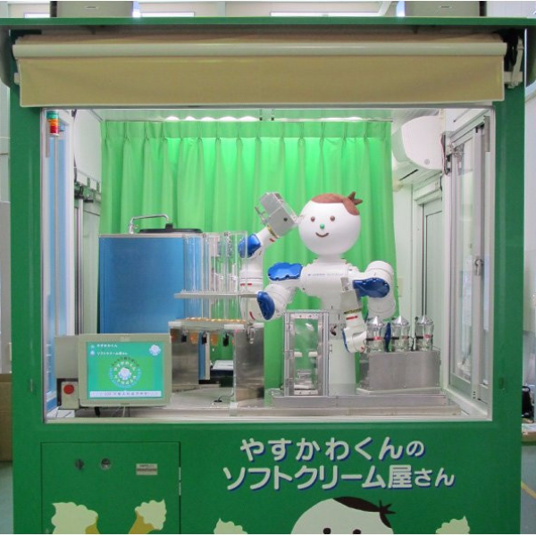 人家的福利超猛！日本公司「機器人冰淇淋販賣機」爆紅　高科技讓網友驚嘆！