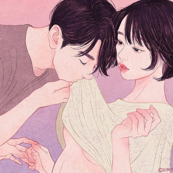 韓國插畫家美麗筆觸，描繪戀人之間的美好！