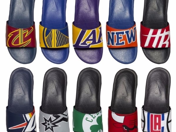 Nike 將以 NBA 球隊為靈感注入 Benassi SolarSoft Slide 2 拖鞋之中