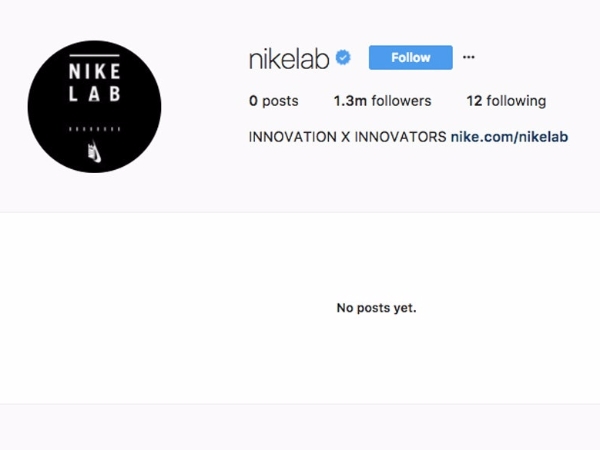 大事即將發生？NikeLab 突刪除 Instagram 上所有貼文