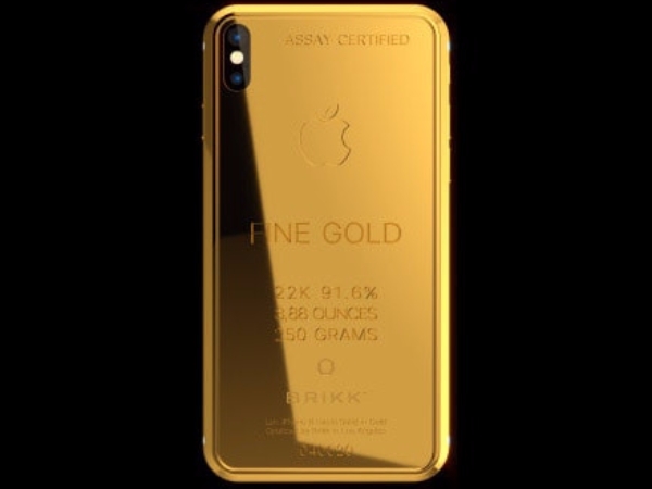 最高奢華－Brikk 推出售價達 70,000 美元的鍍金版 iPhone X