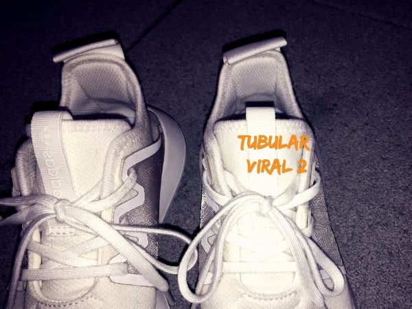 「女孩週一來試穿」adidas Originals 全新 Tubular VIRAL 2 實搭白＋個性粉 雙料混搭 有點壞但又有一點甜！