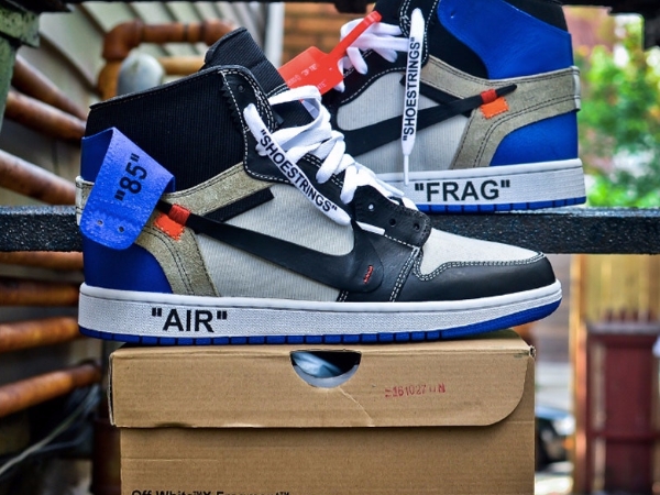 Virgil Abloh x fragment design x Air Jordan 1 三方聯乘客製鞋款一覽