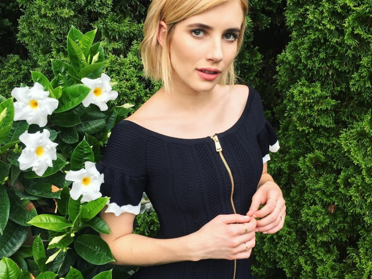 Lob Hair 已不能滿足你？不如就試試 Emma Roberts 這個亮眼的新髮型吧！