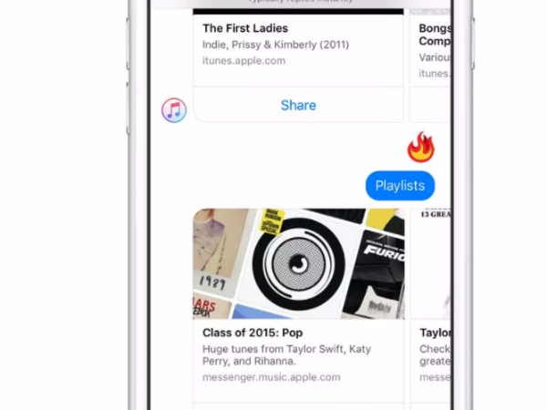 Apple Music X Facebook 無敵音樂串流社群 直接傳送「表情符號」完整歌曲聽不完