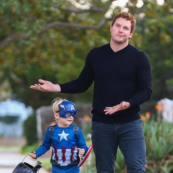 克里斯·普瑞特 5 歲兒萬聖節只想扮「美隊」　漫威超級英雄的小孩們全都違背老爸...