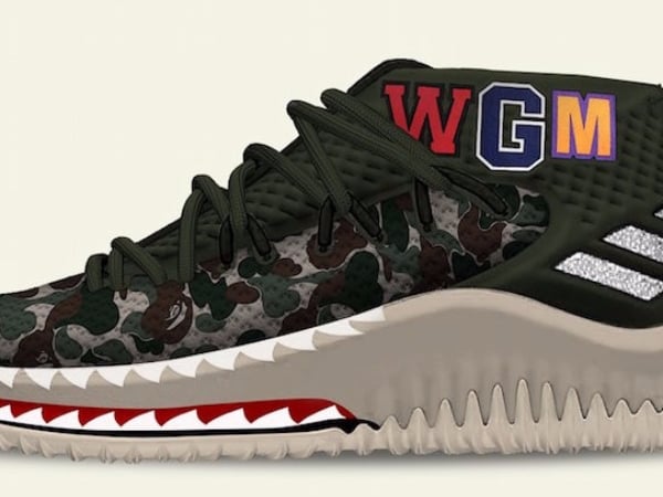 〔軍魂著用〕史無前例！BAPE 與 adidas 將推出當今火紅戰靴 adidas Dame 4 迷彩系列！