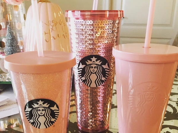 粉紅的簡約美學！時尚女生必備的咖啡杯經已登陸了 Starbucks！