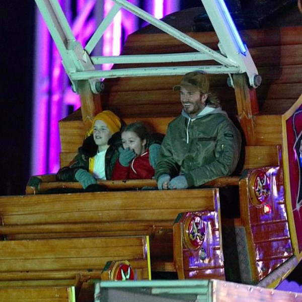 好疼寶貝女兒！貝克漢專程帶哈珀去遊樂園　6 歲小七玩海盜船超興奮！