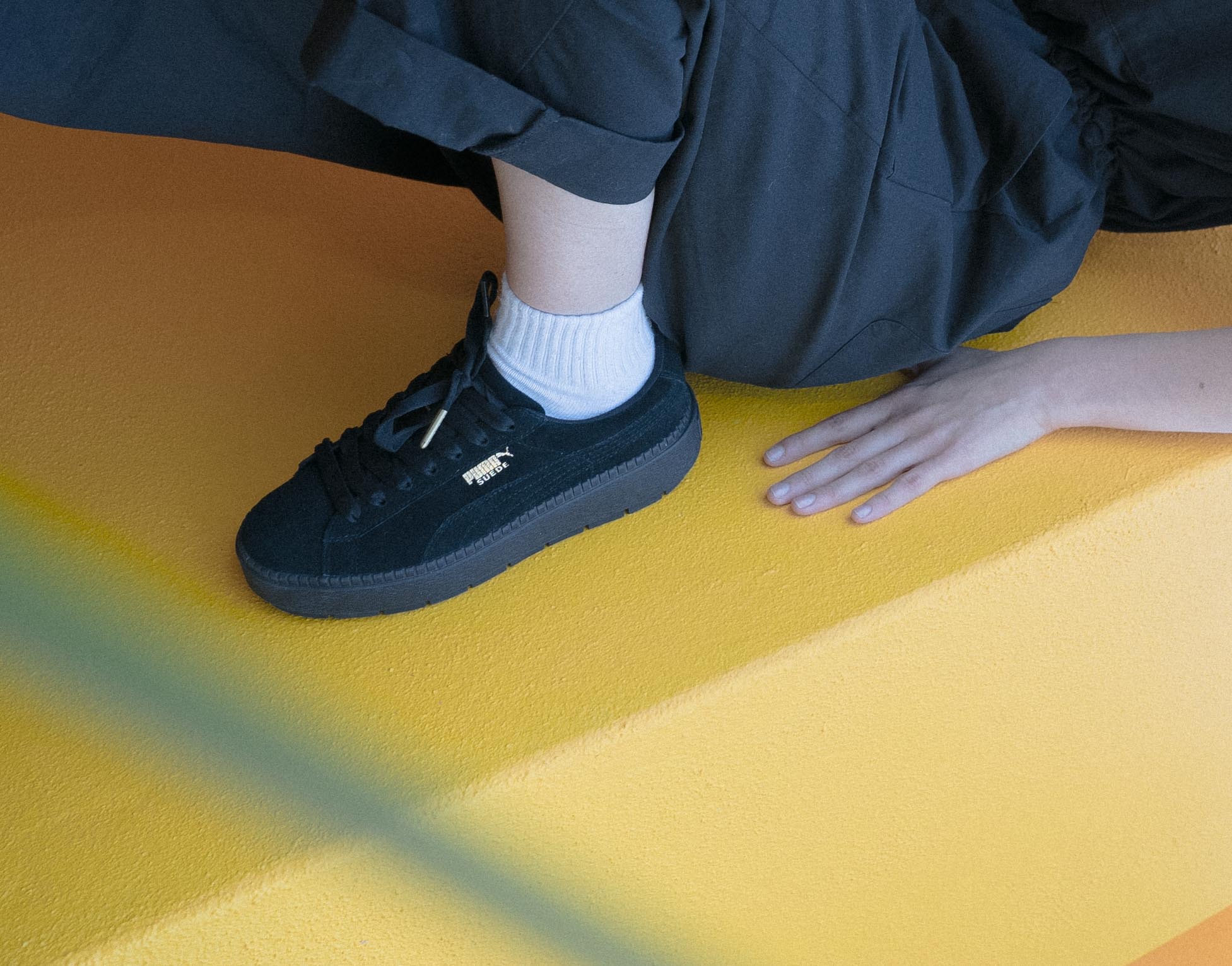 叛逆厚底運動時尚 全球持續狂燒 超高厚底潮流新款 PUMA Suede Platform Trace 2017 秋冬街頭新色 引領時尚新高度