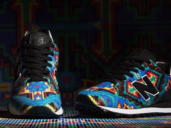 從沒看過 NB 變成這樣！墨西哥藝術家 Ricardo Seco x New Balance 574 超花俏民俗風格