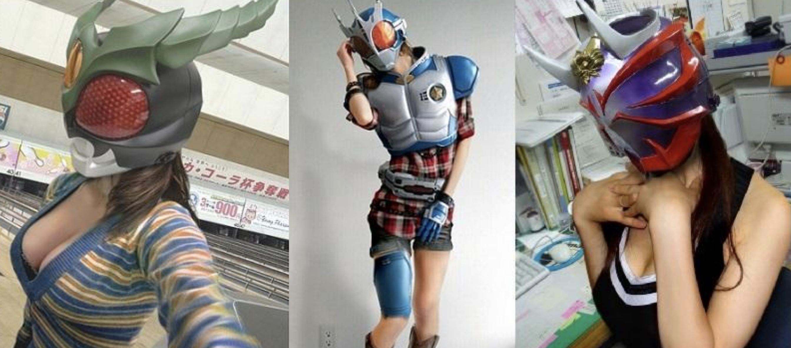日本蒙面女藝術家地毯作畫超強,不過網友的另類焦點是她的身材!
