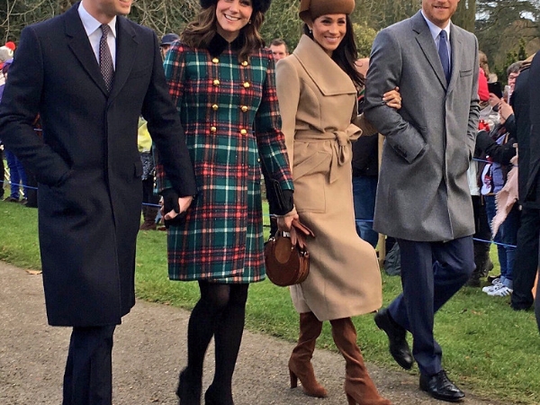 首度同框！準王妃Meghan Markle《最新穿搭》與皇室成員歡度聖誕！