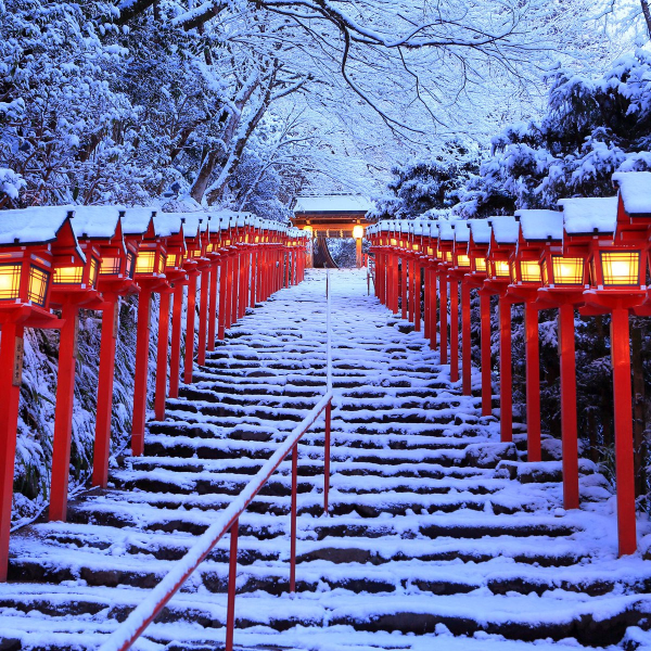 冬季到京都旅遊必訪「貴船神社」　最火紅「雪中點燈」美景可遇不可求！