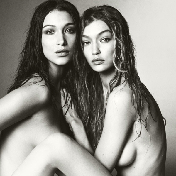最性感的姊妹花！Gigi Hadid、Bella Hadid 全裸登上《Vogue》雜誌