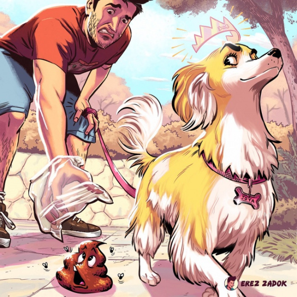 漫畫家畫出與狗狗的日常，超貼切全球飼主們紛紛大讚！