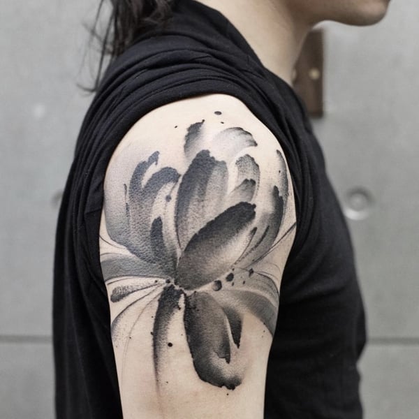 中國刺青藝術家美麗創作，水墨絕美刺青超有藝術感！