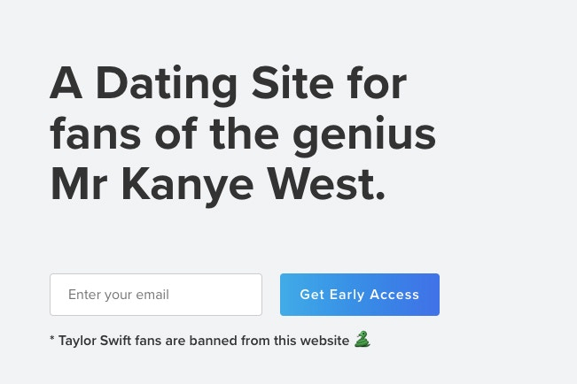 「泰勒絲粉禁止進入！」肯爺推出全新交友網站《Yeezy.Dating》即將上線！