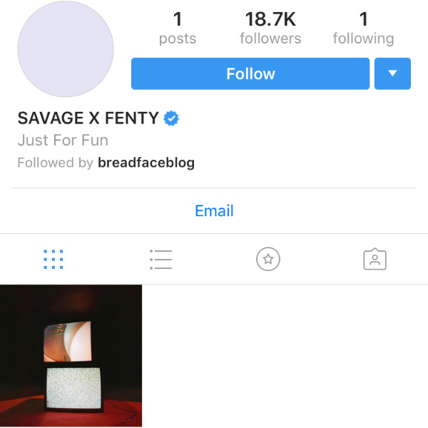 #話題女王當之無愧！蕾哈娜 IG 無預警開辦新帳號「Savage x Fenty」短短一天衝萬粉！