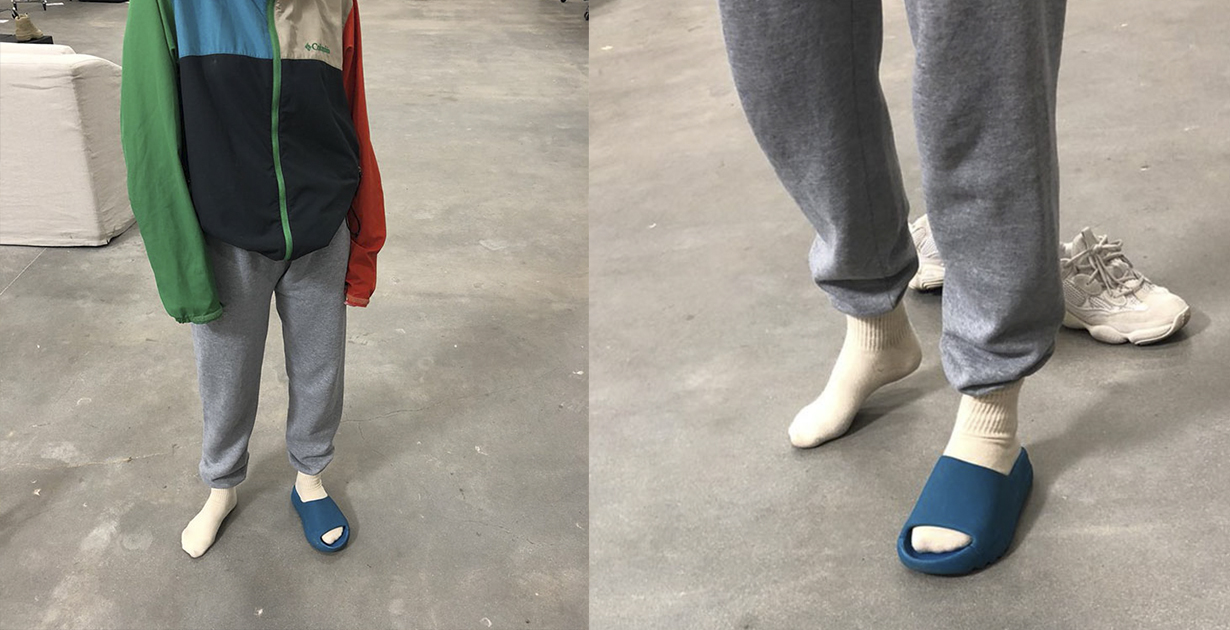 Yeezy 新拖鞋肯爺開心分享,網友不領情覺得像這樣東西...