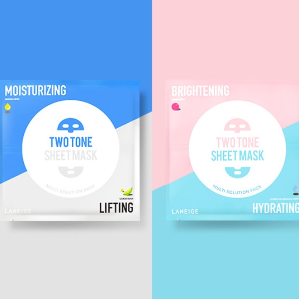 懶保養當道！LANEIGE雙色修護面膜　一片面膜同時為你解決二種肌膚困擾！