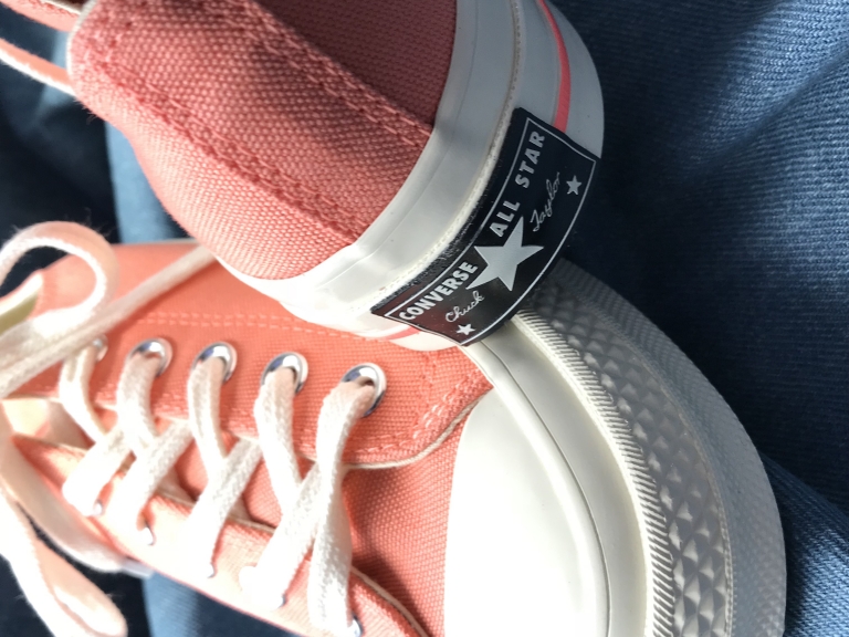 【#新站開幕Who粉Who送】Converse Chuck 70 Heritage Court 馬卡龍甜橘配色鞋款! #讓妳甜美一夏