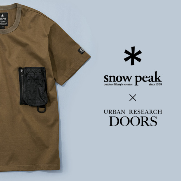 #日本同步販售 日本人氣露營品牌 Snow Peak 與 URBAN RESEARCH DOORS 推出別注 Pocket Tee