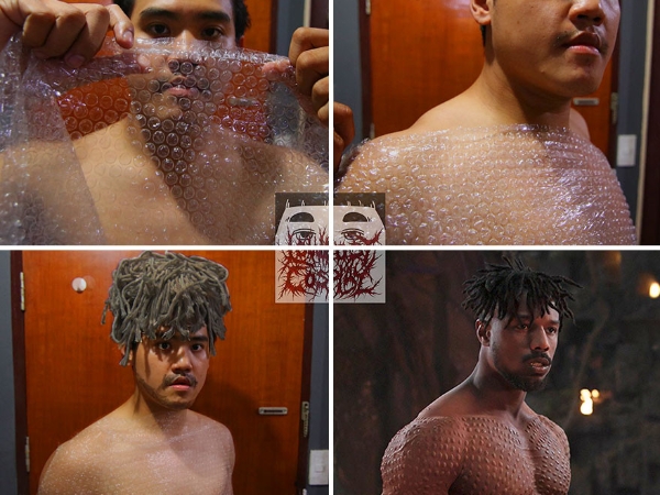 低成本 Cosplay「黑豹反派」超爆笑 這位泰國男孩還能夠迅速變身薩諾斯!