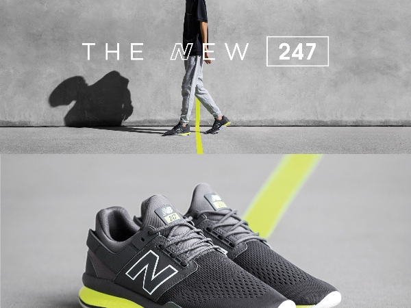 取材「氚氣」元素特質, New Balance 攜手盧廣仲 The New 247 自體發光 勇於嘗試 創造精彩