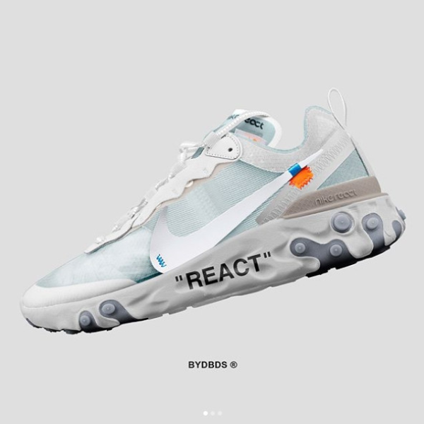 無疑又是鞋壇神作之一！NIKE React Element 87 x OFF-WHITE 若推出你會買單嗎？