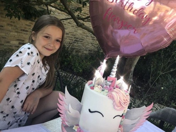 禮物是一匹馬！貝克漢開心為女兒小七慶祝 7 歲生日　哈珀已逐漸長成一位小美女！