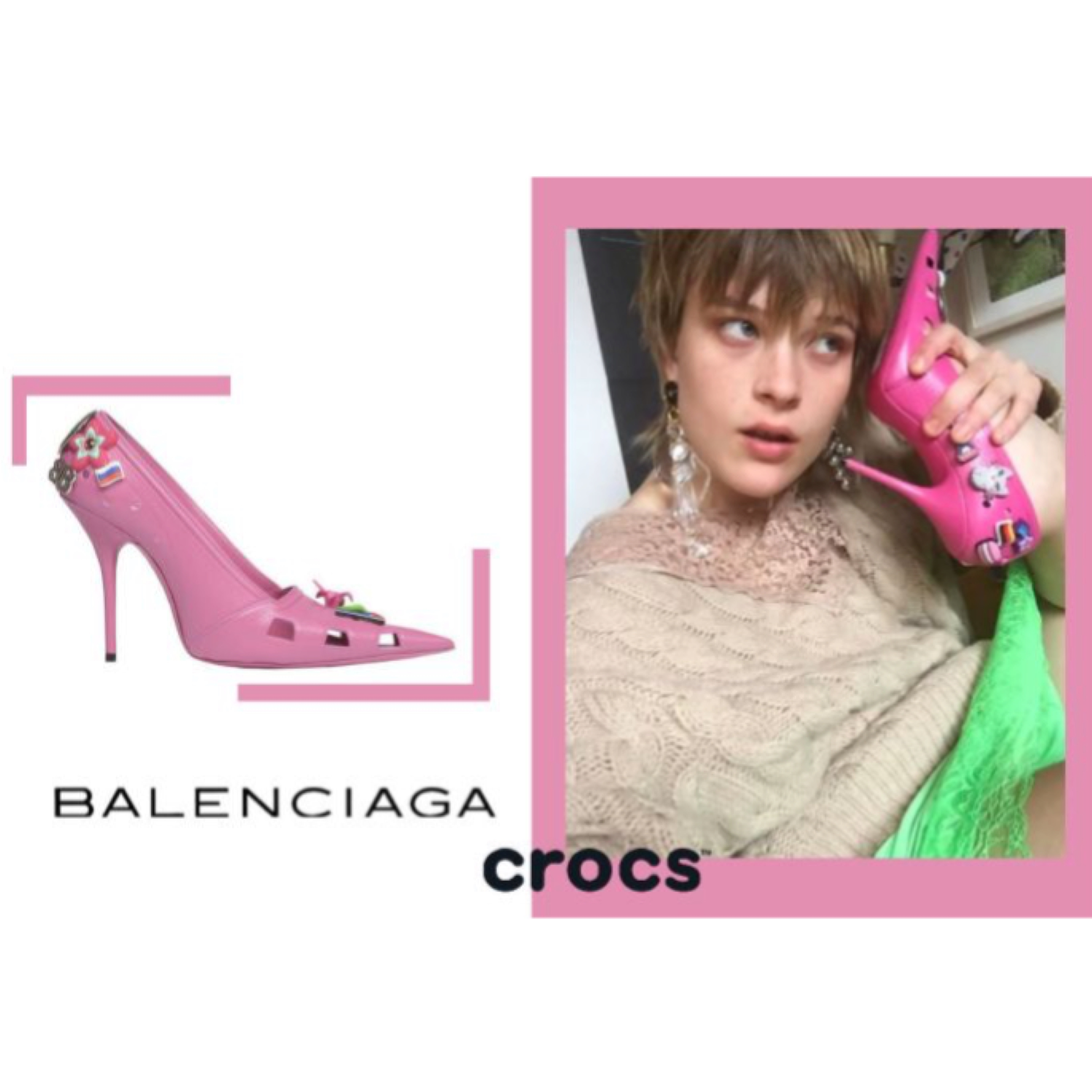 芭比娃娃的高跟鞋成真了！Balenciaga 與 Crocs 聯手推出最夢幻粉紅膠鞋