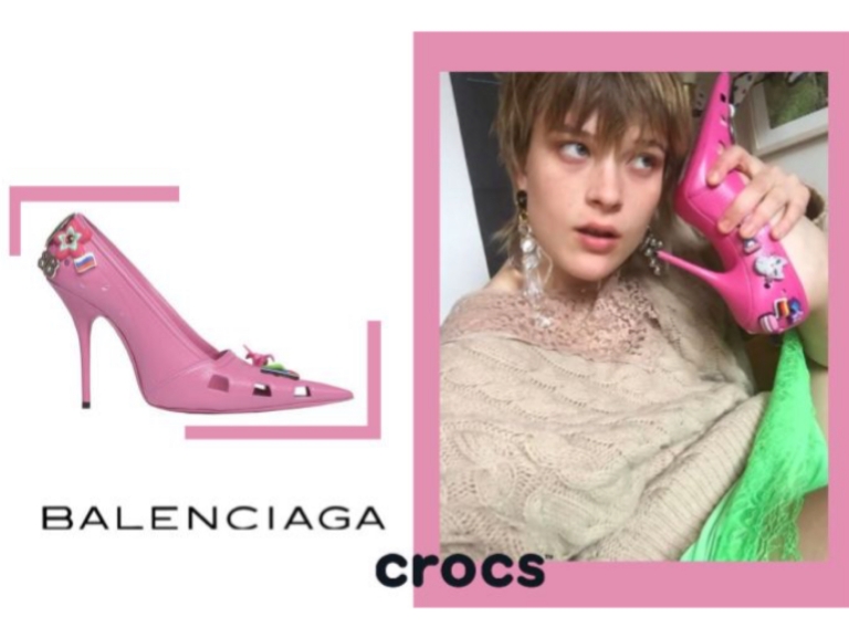 芭比娃娃的高跟鞋成真了!Balenciaga 與 Crocs 聯手推出最夢幻粉紅膠鞋